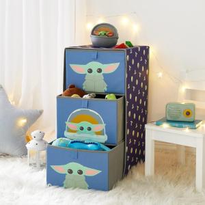 imageIdea Nuova PJ Mask 3 Drawer Soft Storage Unit with Poly Canvas FrameStar Wars  the Mandalorian