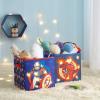 imageIdea Nuova PJ Masks 2 Pack Collapsible Storage 115quot Cubes with LED LightsIronman