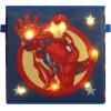 imageIdea Nuova PJ Masks 2 Pack Collapsible Storage 115quot Cubes with LED LightsIronman
