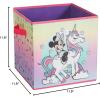 imageIdea Nuova PJ Masks 2 Pack Collapsible Storage 115quot Cubes with LED LightsMinnie Mouse