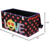 imageIdea Nuova Space Jam A New Legacy Collapsible Durable Toy Storage Trunk with LidEmoji Pals
