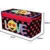 imageIdea Nuova Space Jam A New Legacy Collapsible Durable Toy Storage Trunk with LidEmoji Pals