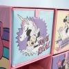 imageIdea Nuova Space Jam Collapsible Storage Cubby Unit and Bookshelf with 3 Collapsible CubesMinnie Mouse