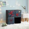 imageIdea Nuova Space Jam Collapsible Storage Cubby Unit and Bookshelf with 3 Collapsible CubesSpiderman