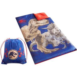imageIdea Nuova 2 Piece Drawstring Sling Carry Bag with Sleeping Slumber BagJurassic World Blue
