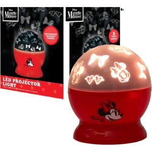 imageIdea Nuova Marvel Spiderman Rotating LED Projection Kids Lamp and Nightlight 488quotx 488quotx 55quotMinnie Mouse  Red