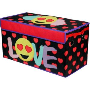 imageIdea Nuova Space Jam A New Legacy Collapsible Durable Toy Storage Trunk with LidEmoji Pals