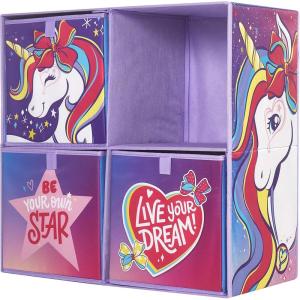 imageIdea Nuova Space Jam Collapsible Storage Cubby Unit and Bookshelf with 3 Collapsible CubesJojo Siwa