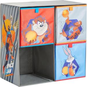 imageIdea Nuova Space Jam Collapsible Storage Cubby Unit and Bookshelf with 3 Collapsible CubesSpace Jam
