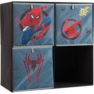 imageIdea Nuova Space Jam Collapsible Storage Cubby Unit and Bookshelf with 3 Collapsible CubesSpiderman