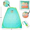 imageCocomelon 3 Piece Slumber Set with Kids Indoor Outdoor UPF 30 Pop Up Play Tent with Pillow and FlashlightCocomelon
