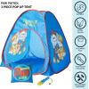 imageCocomelon 3 Piece Slumber Set with Kids Indoor Outdoor UPF 30 Pop Up Play Tent with Pillow and FlashlightPaw Patrol Pawfect Team