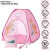 imageCocomelon 3 Piece Slumber Set with Kids Indoor Outdoor UPF 30 Pop Up Play Tent with Pillow and FlashlightPaw Patrol Pink