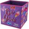 imageIdea Nuova JoJo Siwa 5 Piece Storage Set Including Collapsible Trunk 2 Storage Cubes 1 Sequin Storage Cube and 1 Pop Up Hamper