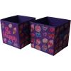 imageIdea Nuova JoJo Siwa 5 Piece Storage Set Including Collapsible Trunk 2 Storage Cubes 1 Sequin Storage Cube and 1 Pop Up Hamper