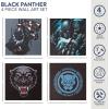 imageIdea Nuova Marvel Black Panther 4 Pack Square Canvas Wall Art Set 11quotx11quot eachBlack Panther
