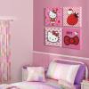 imageIdea Nuova Marvel Black Panther 4 Pack Square Canvas Wall Art Set 11quotx11quot eachHello Kitty