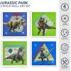 imageIdea Nuova Marvel Black Panther 4 Pack Square Canvas Wall Art Set 11quotx11quot eachJurassic World GreenBlue