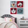 imageIdea Nuova Marvel Black Panther 4 Pack Square Canvas Wall Art Set 11quotx11quot eachMickey Mouse Mickey Vibes