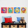 imageIdea Nuova Marvel Black Panther 4 Pack Square Canvas Wall Art Set 11quotx11quot eachPaw Patrol