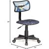 imageJoJo Siwa Adjustable Swivel Mesh Rolling Desk Chair for Kids Teens and AdultsBatman