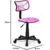imageJoJo Siwa Adjustable Swivel Mesh Rolling Desk Chair for Kids Teens and AdultsJojo Siwa