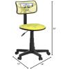 imageJoJo Siwa Adjustable Swivel Mesh Rolling Desk Chair for Kids Teens and AdultsSpongebob Squarepants