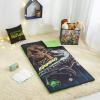 imageIdea Nuova Jurassic World 3 Piece Set with Sleeping Bag Dec Pillow and Collapsible Storage Cube Ages 3 Black