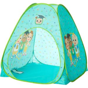 imageCocomelon 3 Piece Slumber Set with Kids Indoor Outdoor UPF 30 Pop Up Play Tent with Pillow and FlashlightCocomelon