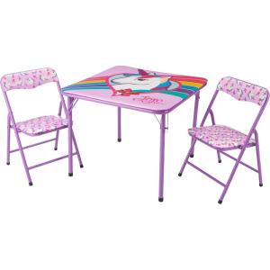 imageIdea Nuova Jojo Nickelodeon Siwa 3Piece Table Set with 2 Folding Chairs ampamp 1 Table Ages 3Jojo Siwa