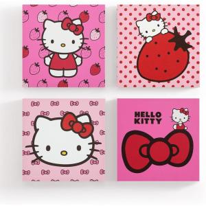 imageIdea Nuova Marvel Black Panther 4 Pack Square Canvas Wall Art Set 11quotx11quot eachHello Kitty