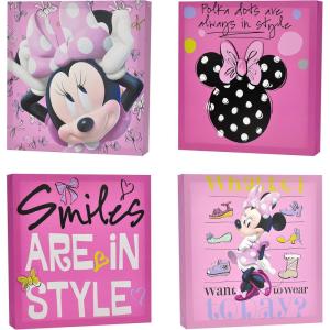 imageIdea Nuova Marvel Black Panther 4 Pack Square Canvas Wall Art Set 11quotx11quot eachMinnie Mouse