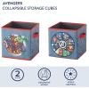 imageIdea Nuova JoJo Siwa Set of 2 Durable Storage Cubes with HandlesAvengers  Grey