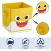 imageIdea Nuova JoJo Siwa Set of 2 Durable Storage Cubes with HandlesBaby Shark blueyellow