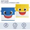 imageIdea Nuova JoJo Siwa Set of 2 Durable Storage Cubes with HandlesBaby Shark blueyellow