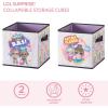 imageIdea Nuova JoJo Siwa Set of 2 Durable Storage Cubes with HandlesLOL Surprise
