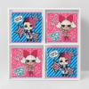 imageIdea Nuova JoJo Siwa Set of 2 Durable Storage Cubes with HandlesLOL Surprise pinkblue