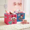imageIdea Nuova JoJo Siwa Set of 2 Durable Storage Cubes with HandlesLOL Surprise pinkblue