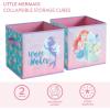 imageIdea Nuova JoJo Siwa Set of 2 Durable Storage Cubes with HandlesLittle Mermaid