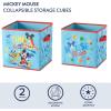 imageIdea Nuova JoJo Siwa Set of 2 Durable Storage Cubes with HandlesMickey Mouse  Blue