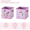 imageIdea Nuova JoJo Siwa Set of 2 Durable Storage Cubes with HandlesMinnie Mouse  Pink