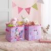 imageIdea Nuova JoJo Siwa Set of 2 Durable Storage Cubes with HandlesMinnie Mouse  Pink