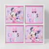 imageIdea Nuova JoJo Siwa Set of 2 Durable Storage Cubes with HandlesMinnie Mouse  Pink