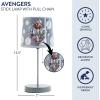 imageIdea Nuova Teenage Mutant Ninja Turtle Mutant Mayhem Stick Table Kids Lamp with Pull Chain Themed Printed Decorative ShadeAvengers