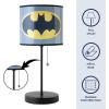 imageIdea Nuova Teenage Mutant Ninja Turtle Mutant Mayhem Stick Table Kids Lamp with Pull Chain Themed Printed Decorative ShadeBatman