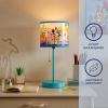 imageIdea Nuova Teenage Mutant Ninja Turtle Mutant Mayhem Stick Table Kids Lamp with Pull Chain Themed Printed Decorative ShadeBluey