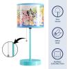 imageIdea Nuova Teenage Mutant Ninja Turtle Mutant Mayhem Stick Table Kids Lamp with Pull Chain Themed Printed Decorative ShadeBluey