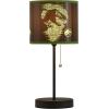 imageIdea Nuova Teenage Mutant Ninja Turtle Mutant Mayhem Stick Table Kids Lamp with Pull Chain Themed Printed Decorative ShadeJurassic World
