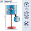 imageIdea Nuova Teenage Mutant Ninja Turtle Mutant Mayhem Stick Table Kids Lamp with Pull Chain Themed Printed Decorative ShadeSuper Mario