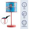 imageIdea Nuova Teenage Mutant Ninja Turtle Mutant Mayhem Stick Table Kids Lamp with Pull Chain Themed Printed Decorative ShadeSuper Mario